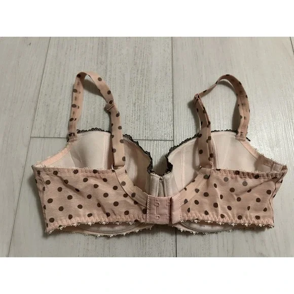 Freya Bra AA1223 Bra Pink with Dots Sz 32E - Picture 3 of 4